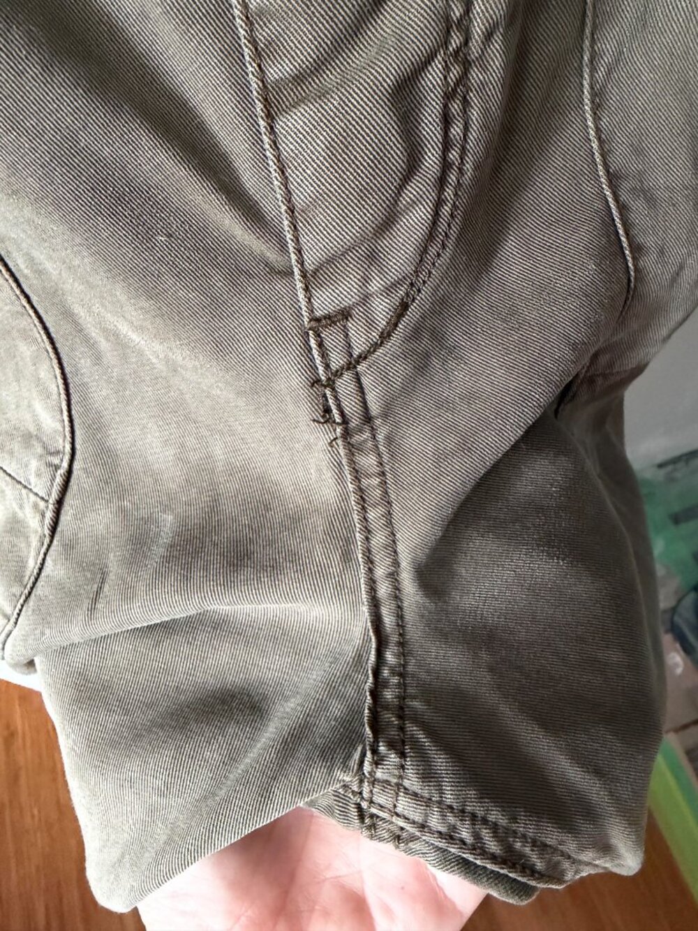 Anthropologie PIlcro Olive Green Painters Overalls Size 30 - Picture 9 of 15